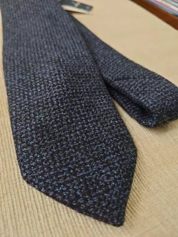 BREUER 다크 네이비 넥타이 울
