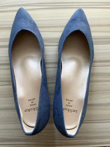 블루 펌프스 25.0cm 힐 약 5cm