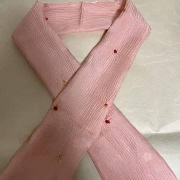 순수 실크 오비 장식 천 벚꽃 문양