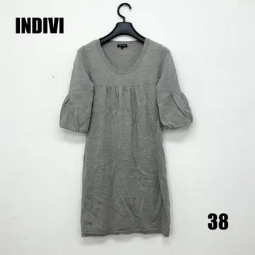 0364M INDIVI 7부 소매 튜닉 여성