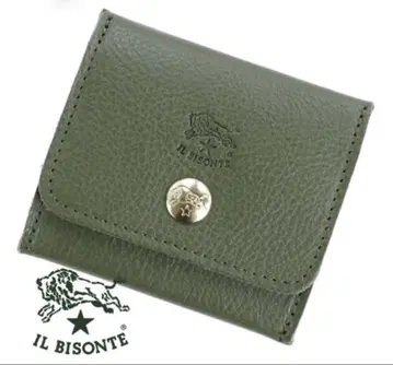 IL BISONTE 올리브 그린 코인 케이스