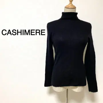 [ 캐시미어 100% ] CASHIMERE 블랙 컬러 하이넥 니트