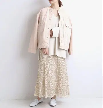 IENA 전체 레이스 스커트 38