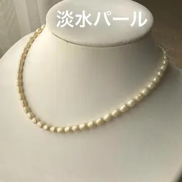 담수 펄 목걸이 골드 금장 장식 진주 목걸이 심플 30