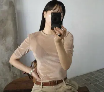 SHEER VELOUR POWER SHOULDER TOPS / CLANE