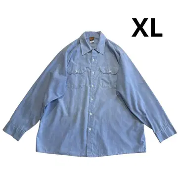 70s 80s USA제 BIGBEN 샴브레이 셔츠 XL 코튼 폴리