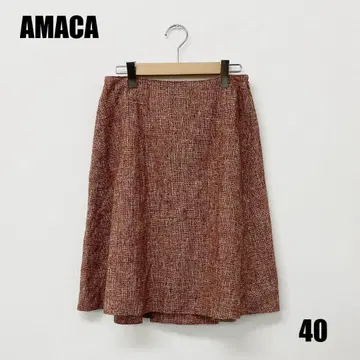 0359I AMACA 미디 스커트 여성
