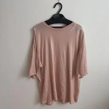 AURALEE 핑크 반팔 T셔츠