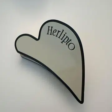 herlipto 바이컬러 하트 헤어 클립