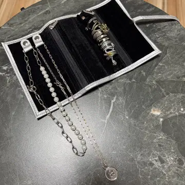 반지 목걸이 세트 미사용 셀렉샵 반지 남성용 실버
