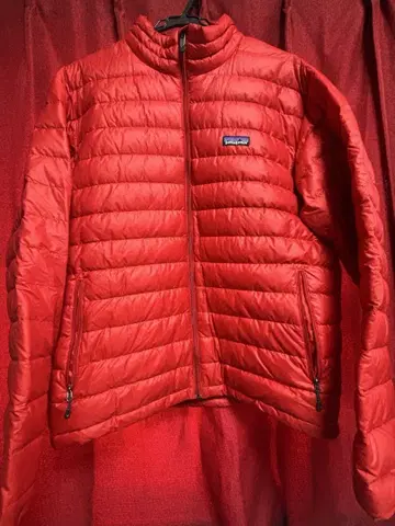 patagonia 남성용 다운 스웨터 빨간색 사이즈 M