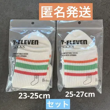 [오사카 엑스포 한정판] 세븐일레븐 양말 삭스 2 사이즈 세트