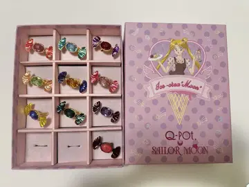 세일러문 x Q-pot. 세일러 주얼 캔디 반지 풀 컴프