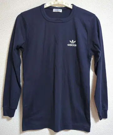 80년대 adidas 네이비 긴팔 티셔츠 M 올드 아디다스 새상품급