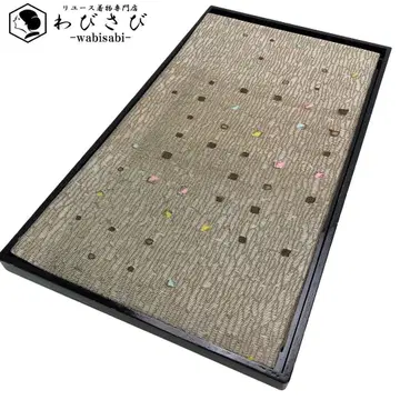 후쿠로 오비 세로 패턴 원단 패턴 색채 풍부한 도트 무늬 O-2596