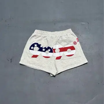 9090 90 로고 아메리칸 마이크로 쇼츠 화이트
