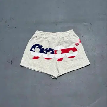 9090 90 로고 아메리칸 마이크로 쇼츠 화이트