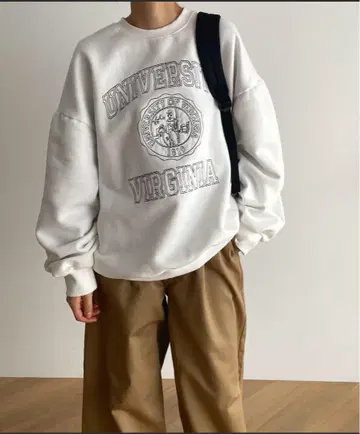 캐널진 엘르마르 빈티지 자수 속기모 트레이닝복