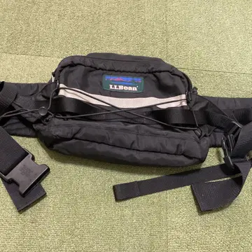 고품질 90년대 카타딘 로고 LL Bean 웨스트 파우치 블랙