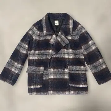 HERE'S AVENUE 체크 무늬 코트 38