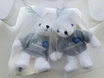 LEXUS 20주년 기념 곰 봉제 인형 2체 세트