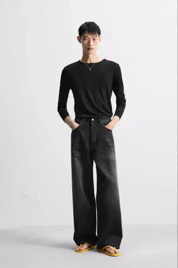 엑스트라 하이퍼 핏 청바지 블랙 EUR30 JP30