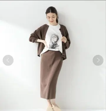 하프 밀라노 2way 가디건 스커트 셋업