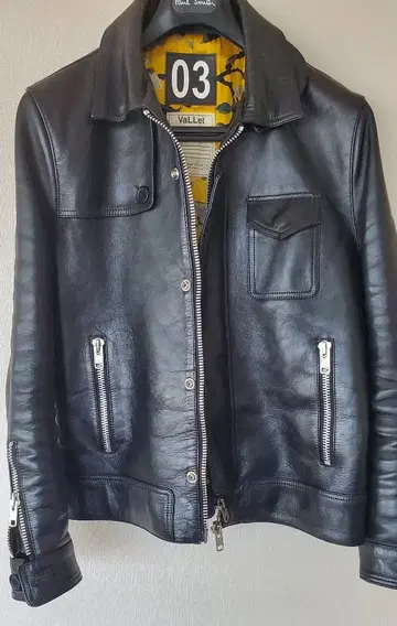 VaLLet 천연 가죽 가죽 블루종
