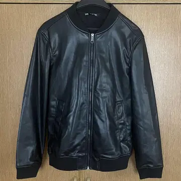 자라 ZARA 페이크 레더 자켓 블랙 S