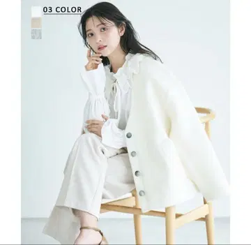 품절 상품 [ 새상품 새상품급 ] V넥 모헤어 샤기 자켓