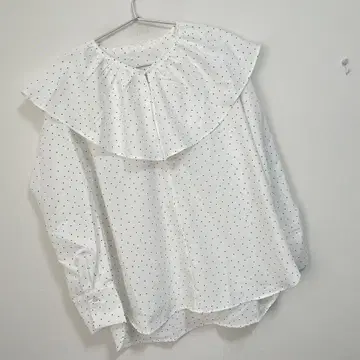 로페피크닉 플레어 칼라 블라우스/UV컷 접촉 냉감 수분 흡수 속건성