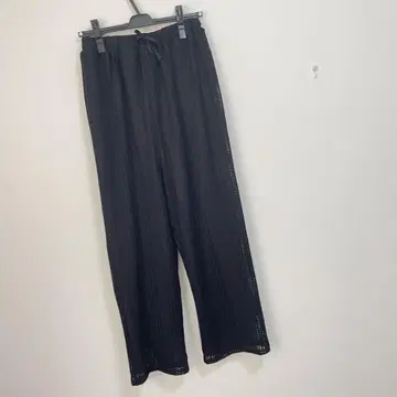 hellam 크로셰 레이스 스트레이트 팬츠