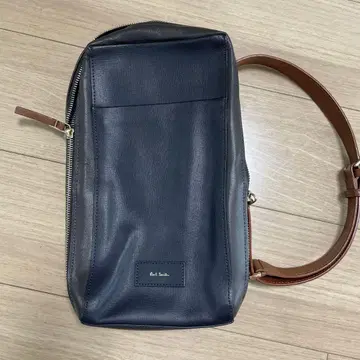 Paul Smith 네이비 가죽 숄더백