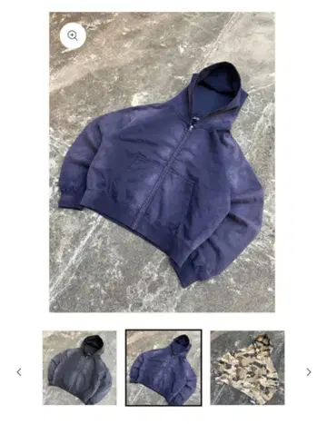 BELBET Sun-Faded Zip Hoodie 네이비 M 완판템