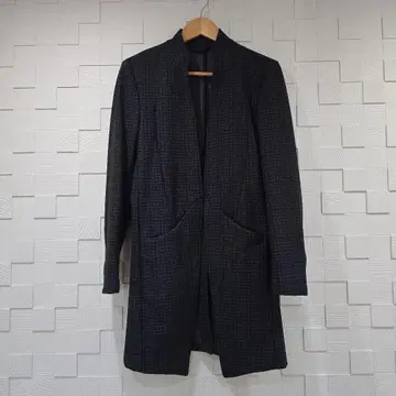 토네이도 마트 하이텐션 JQ 하운드투스 체크 롱 자켓