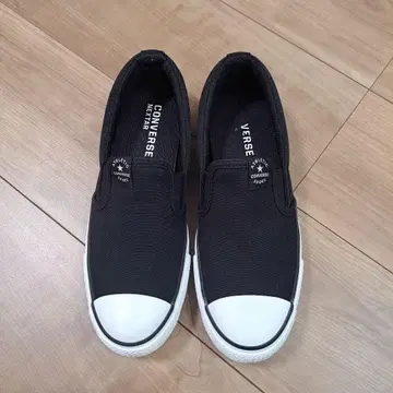 CONVERSE 블랙 슬립온 24cm