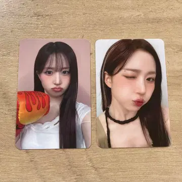 NMIXX 헤원 makestar 당첨자 한정판 트레이딩 카드 2장 세트