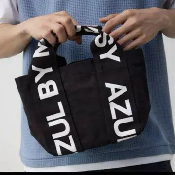 가격 인하 AZUL by moussy 토트백 테이프 로고 완판템