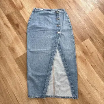 미사용 새상품 ZARA 데님 롱 스커트 XS