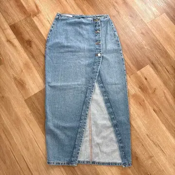 미사용 새상품 ZARA 데님 롱 스커트 XS