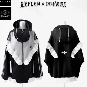 Dimmoire REFLEM 집업 후드티 블랙