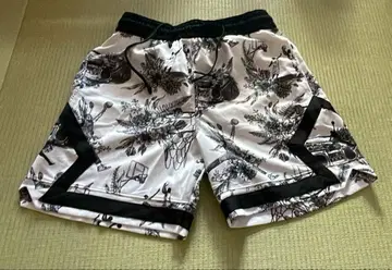 조던 농구 팬츠 화이트 블랙 그래픽 M