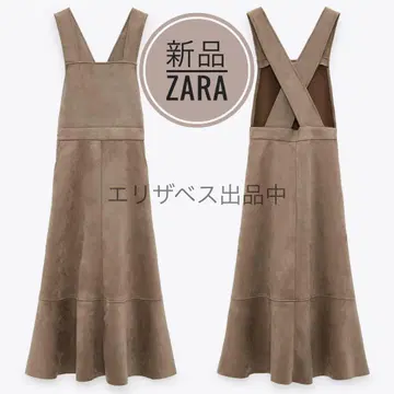 1 [ 새상품 ] ZARA 스웨이드 원피스 오버롤 자라