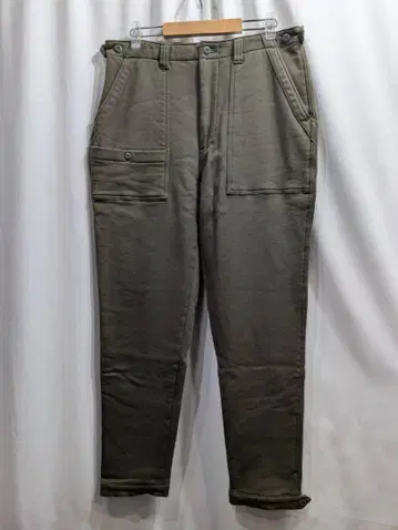 size.4/XL 블루블루 플리스 라이닝 테이퍼드 스웨트 팬츠