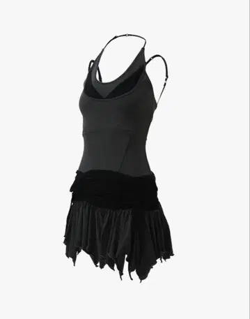 theredthread S shirring dress mini