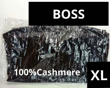 BOSS 보스 100% 캐시미어 XL 버건디 스웨터 V넥
