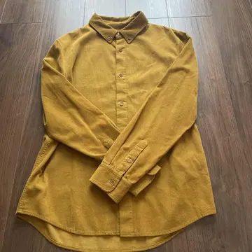A.P.C. 아페쎄 머스타드 코듀로이 긴팔 셔츠 사이즈 XS