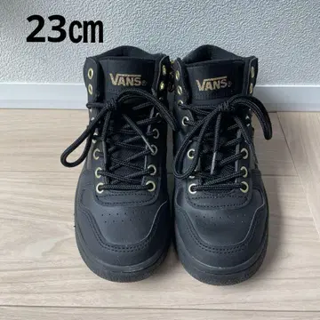 VANS 하이컷 스니커즈 블랙 골드