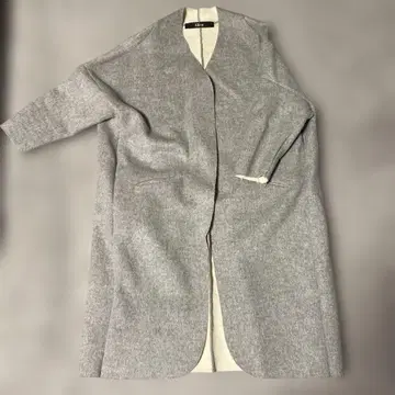 스카디 그래파이트 그레이 롱 코트 L