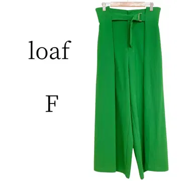 새상품급 loaf 로프 그린 와이드 팬츠 이지 팬츠 FREE SIZE